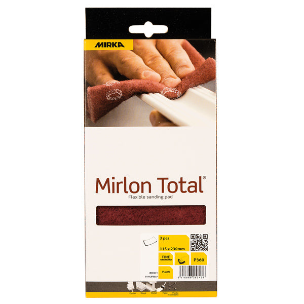 Mirka, MirlonTotal slipesvamp P360, 115x230 mm, 3 stk.