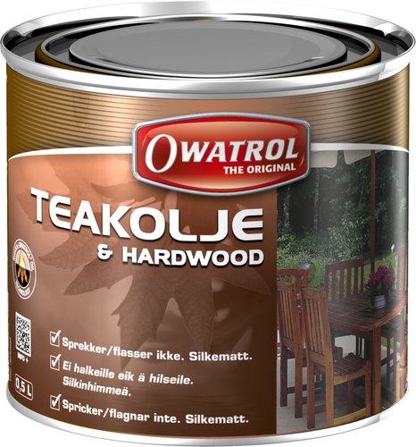 Owatrol, teolje 500ml - Behandling og beskyttelse av teak og eksotiske tresorter