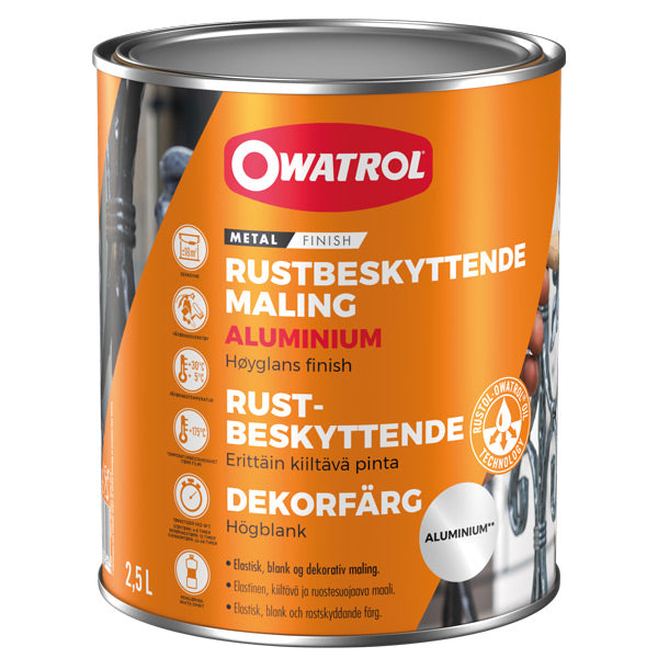 Owatrol, Antirust Maling Aluminium, 2,5L