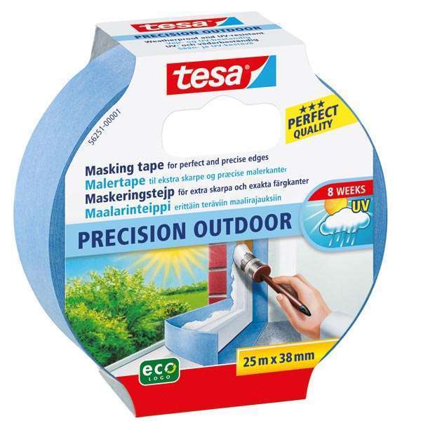 Tesa, Maskeringstape Precision Mask 4440, 38mm, Blå, 50m