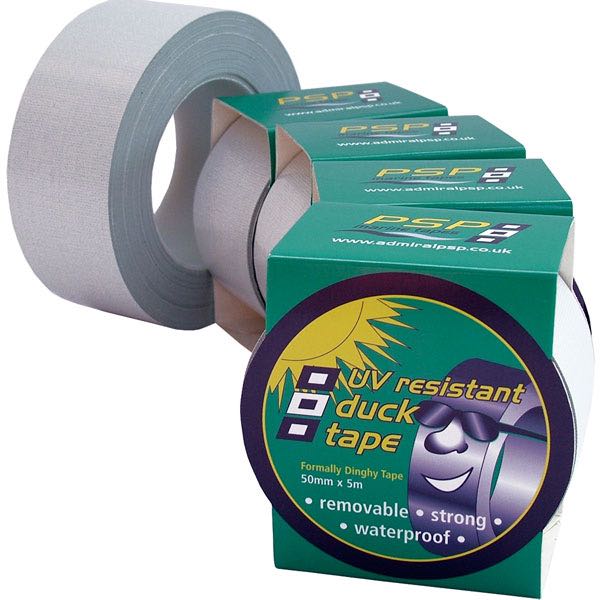 PSP, UV Duck Tape, vanntett, 50mm, lys grå, 5m