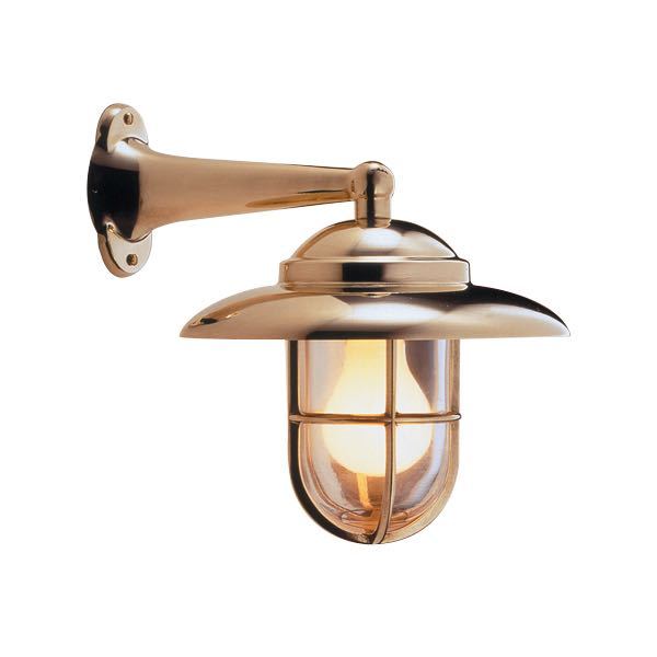 Foresti, Vegglampe m. rutenett/skjerm 2060, Ø: 220 mm, Høyde: 200 mm, Dybde: 270 mm, E27, Messing