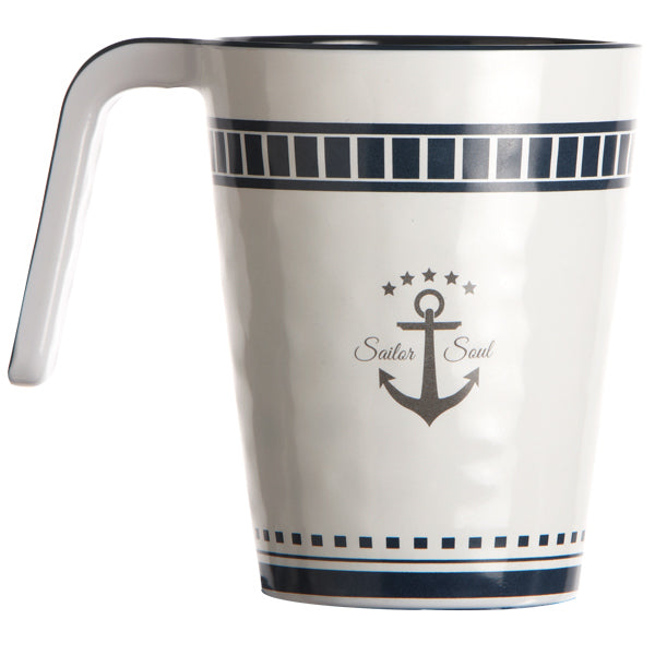 Marine Business, Sailor Soul Becher Ø8,4 cm, navyblau/weiß, 6 Stück